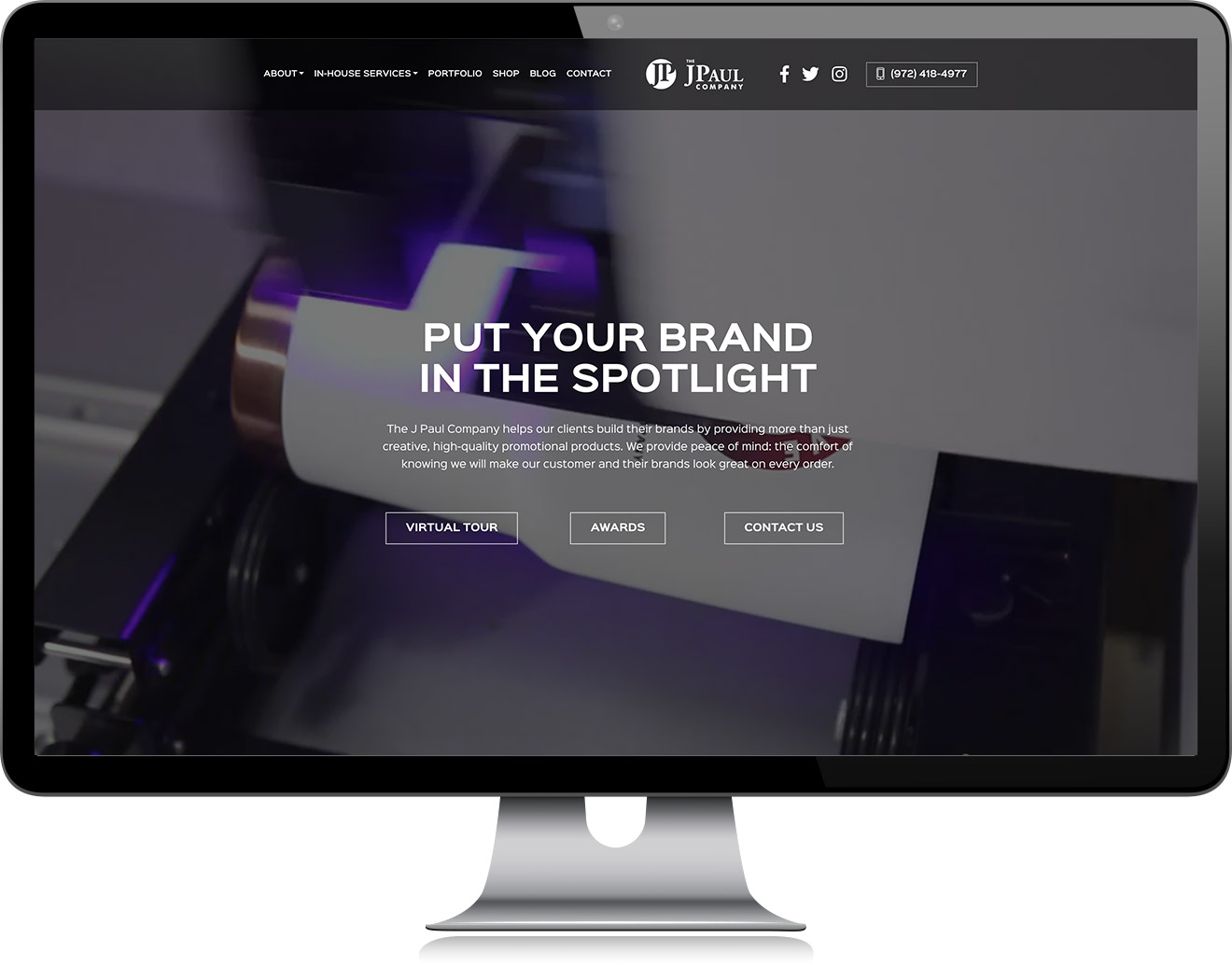 JPaul Co Homepage Website Design